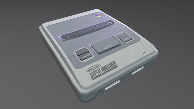 Super Nintendo Entertainment System (SNES PAL) 3D Model