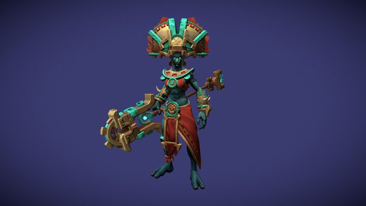 Aclla Luna : Heroes Of The Storm FanArt 3D Model