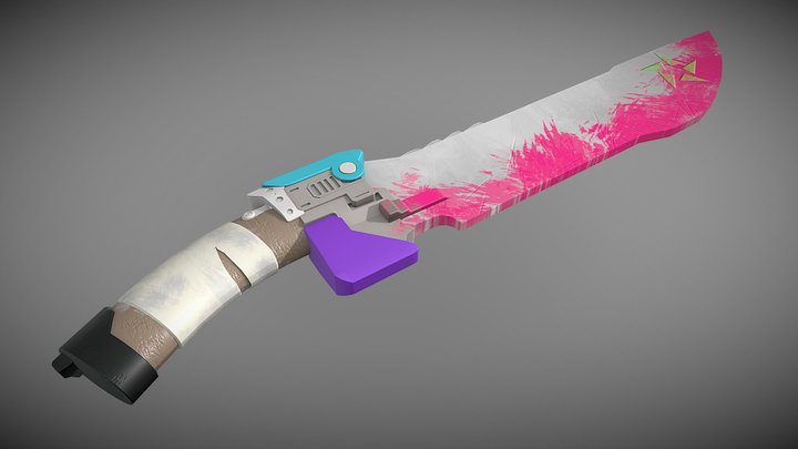 Nerf Zombie Machete 3D Model