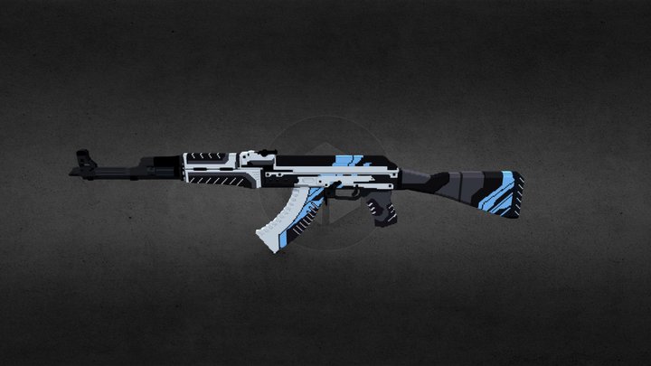 AK-47 | vulcan - Cubik Studio 3D Model