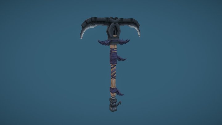 Fantasy Pickaxe 3D Model