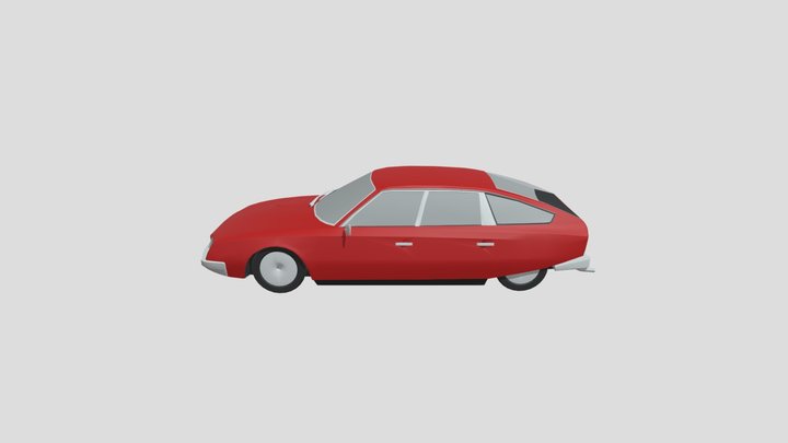 Citroen CX 2000 lowpoly for 3D-printing