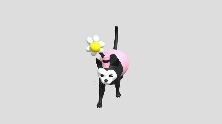 Random Ortensia Cat Recreation 3D Model
