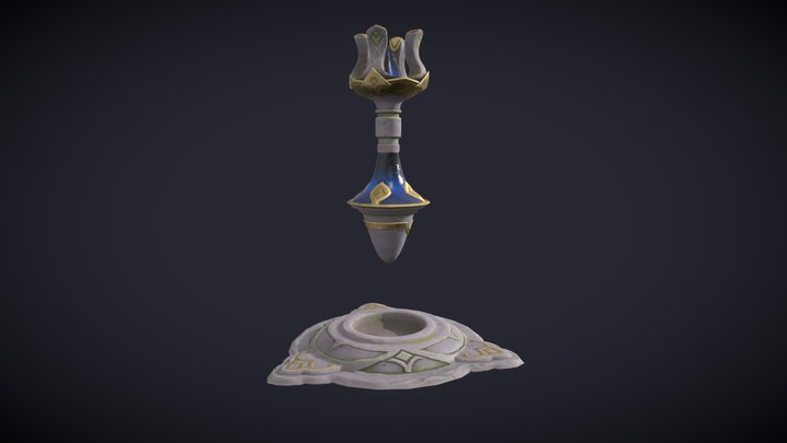Genshin Impact Teleporter (Inazuma Palette) 3D Model