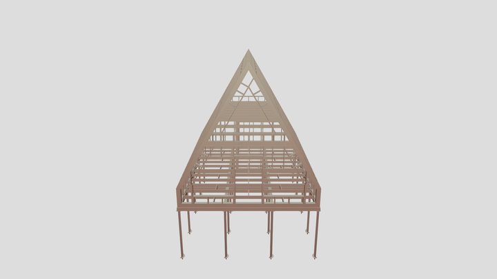 Афрейм 6х8 + Атик 700 3D Model