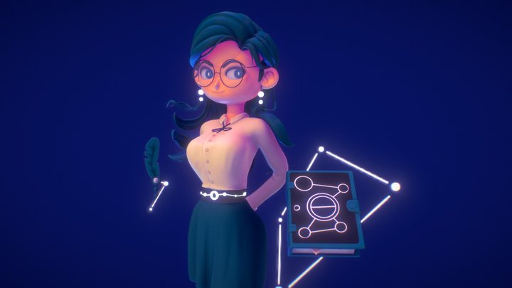 Sofia Sparknight - The cosmic researcher 3D Model