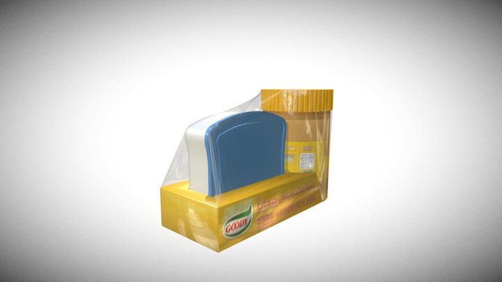 Wrapped Goody PB + Sandwich Box 3D Model