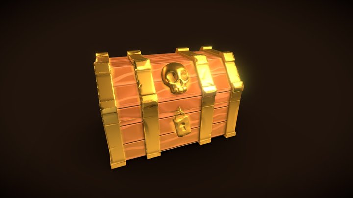 Treasure Chest 3D Model