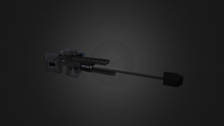 Sniper Rifle 3D Model