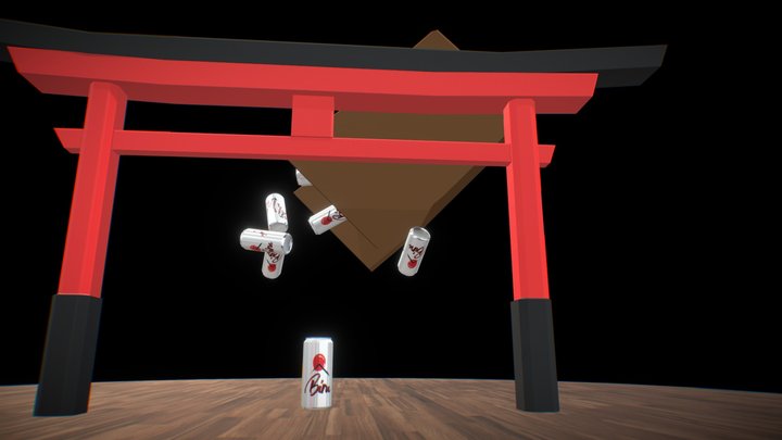 Lata  de Cerveja japonesa - Japanese beer can 3D Model