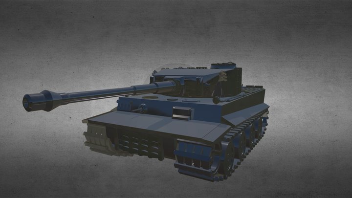 PrimitivesOnly Panzerkampfwagen VI Tiger 3D Model