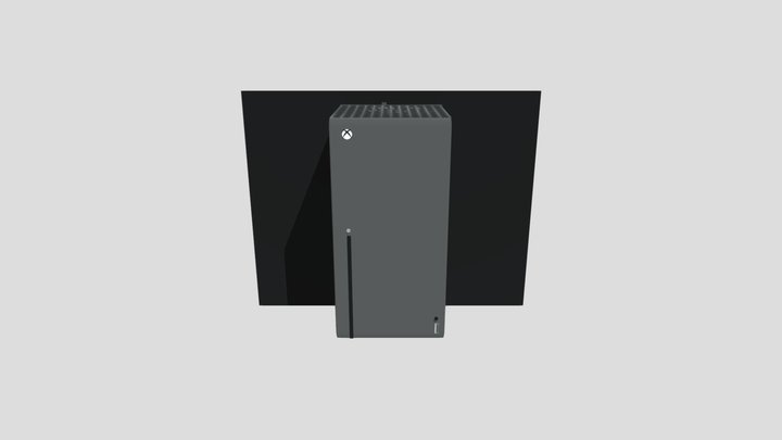 Xbox Series X Console 3D Model