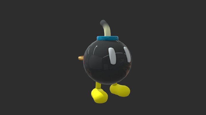 Bob-omb Mario Bros 3D Model