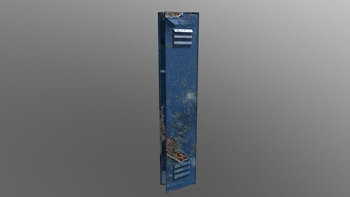 Old school locker 3D Model