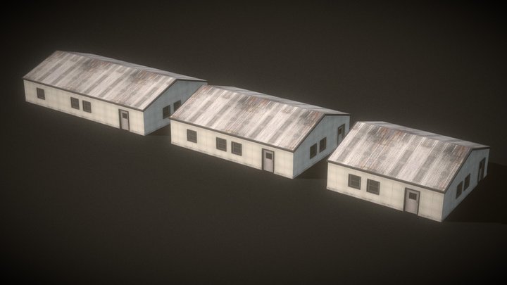 Pack - Realistic - 3 Warehouse 3D Model