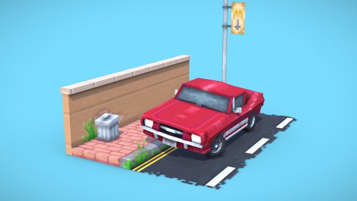 65' Mustang 3D Model