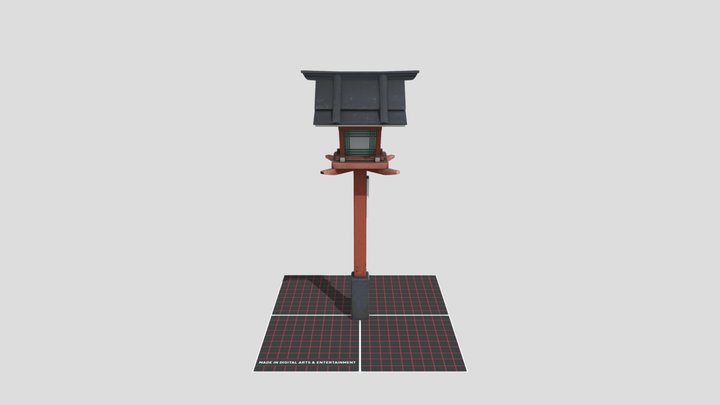 Japanese shrine lantern 3D Model