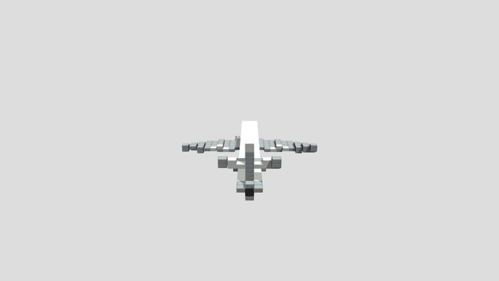 Minecraft Boeing 757-200 (No Turbine) 3D Model