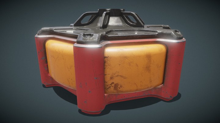 Scifi Fuel Tank 3D Model