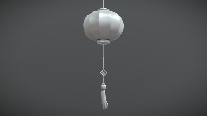 Chinese Lantern - High Polygon 3D Model