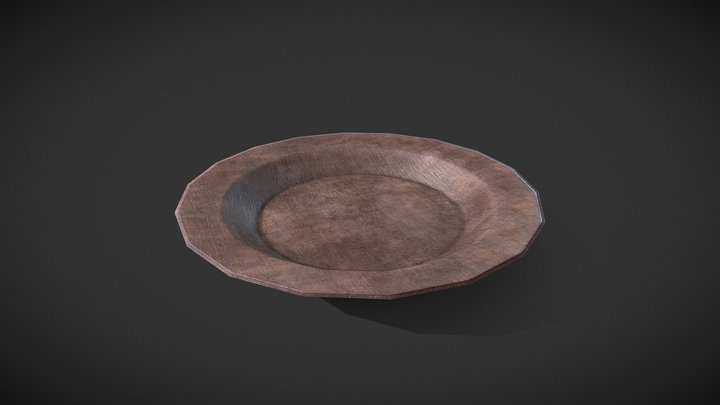 Wood Plate FBX – Modèle 3D gratuit STL