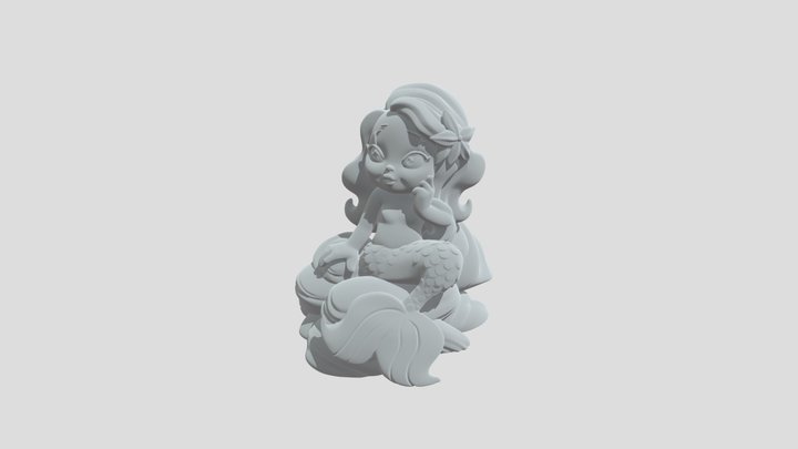 The Mermaid Of The River 3D Model