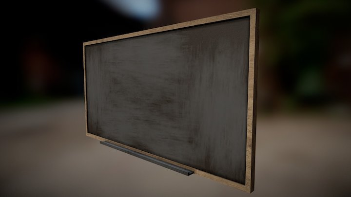 Chalkboard 3D Model