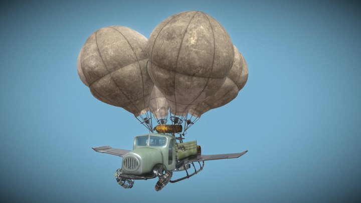 flying truck 3D Model