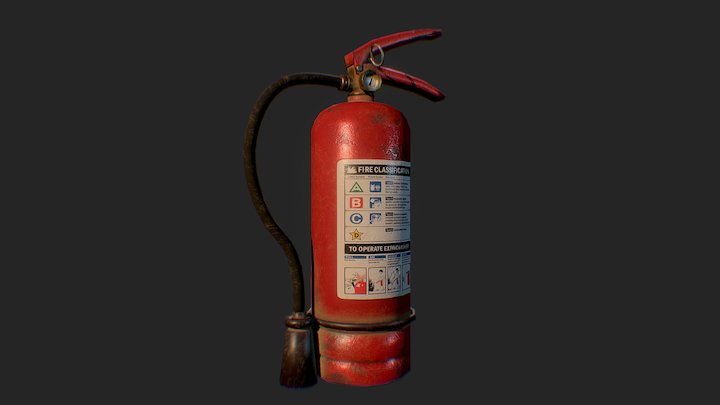 Fire Extingusher 3D Model