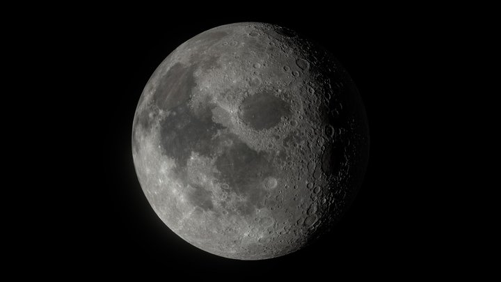 The Moon 3D Model