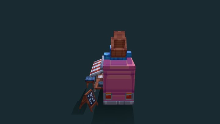 Ice cream truck 3D Model