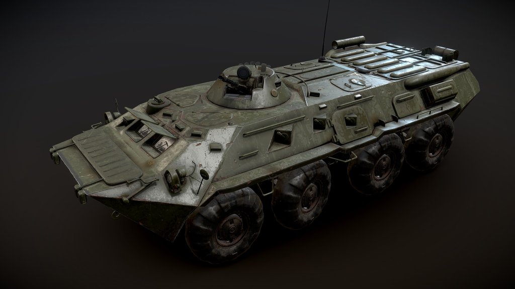 Abandoned Soviet BTR - 80