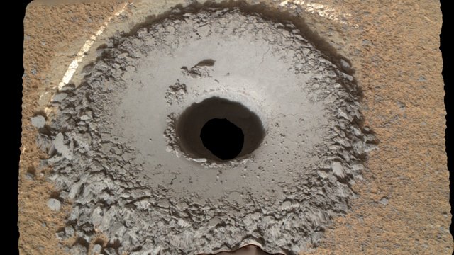 Mars rover Curiosity drill hole 3D Model