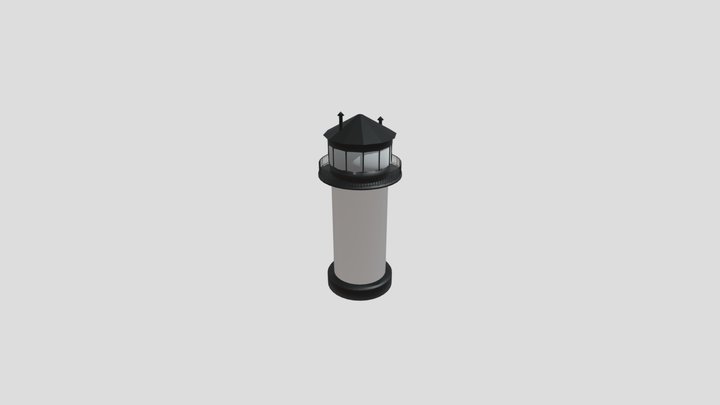 Dicke Berta Leuchtturm 3D Model