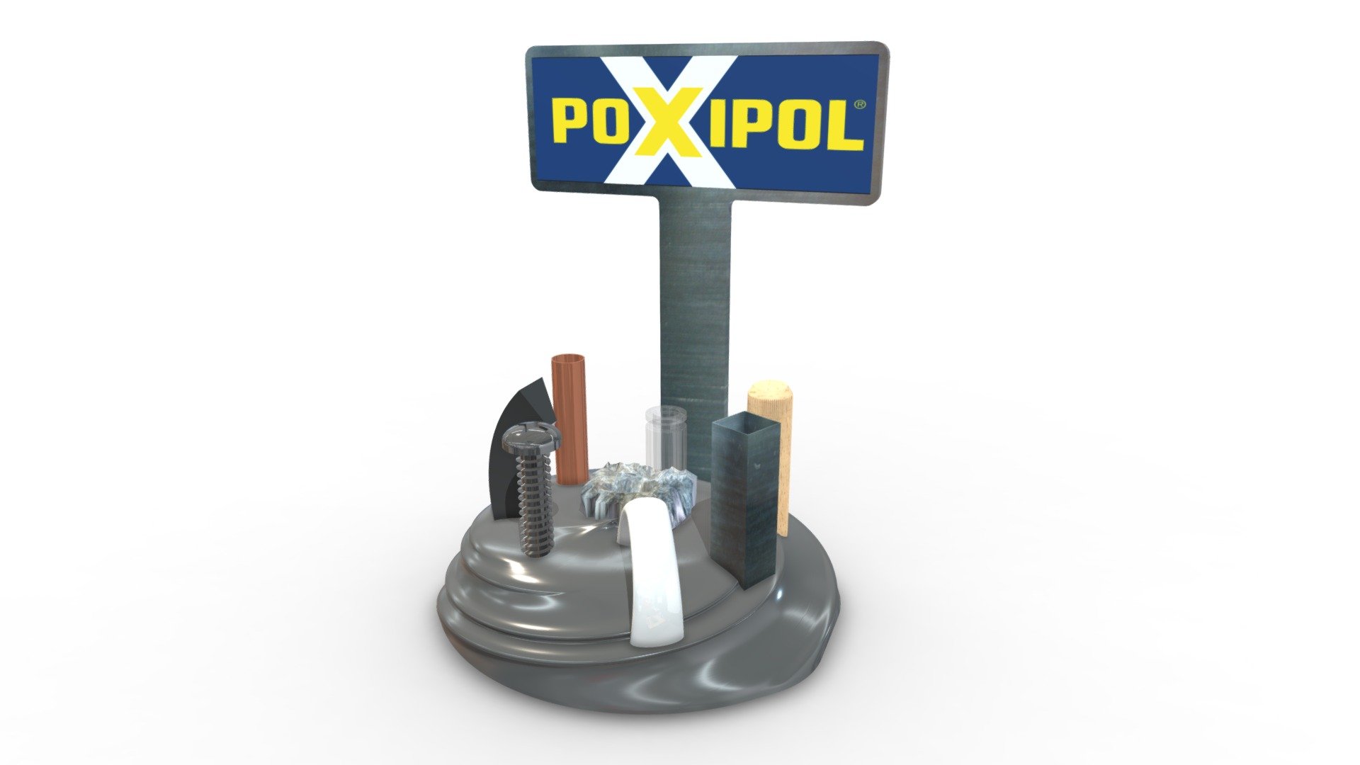 Exhibidor Poxipol 2020 - 3D model by BLIGRAF [321821a] - Sketchfab