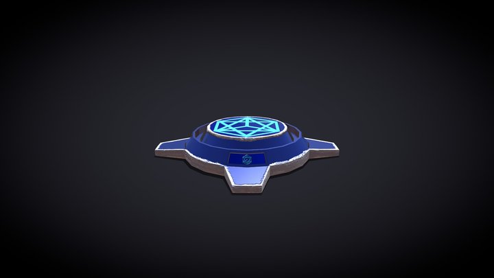 Scifi Landmine 3D Model