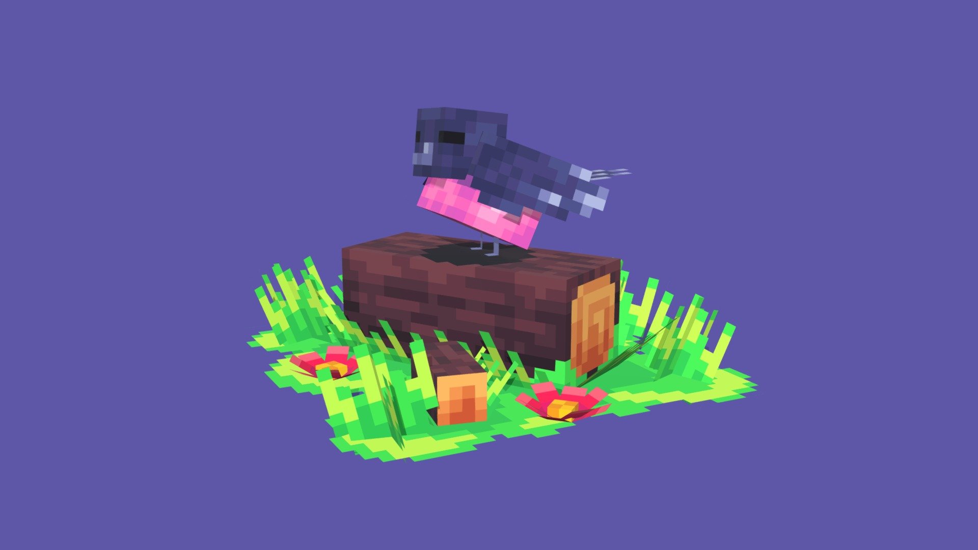 Pink Robin - 3D model by MOSKA (@moska_design) [3219e4a] - Sketchfab