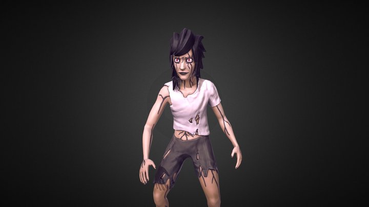 "NeverBlink" Main Character 3D Model