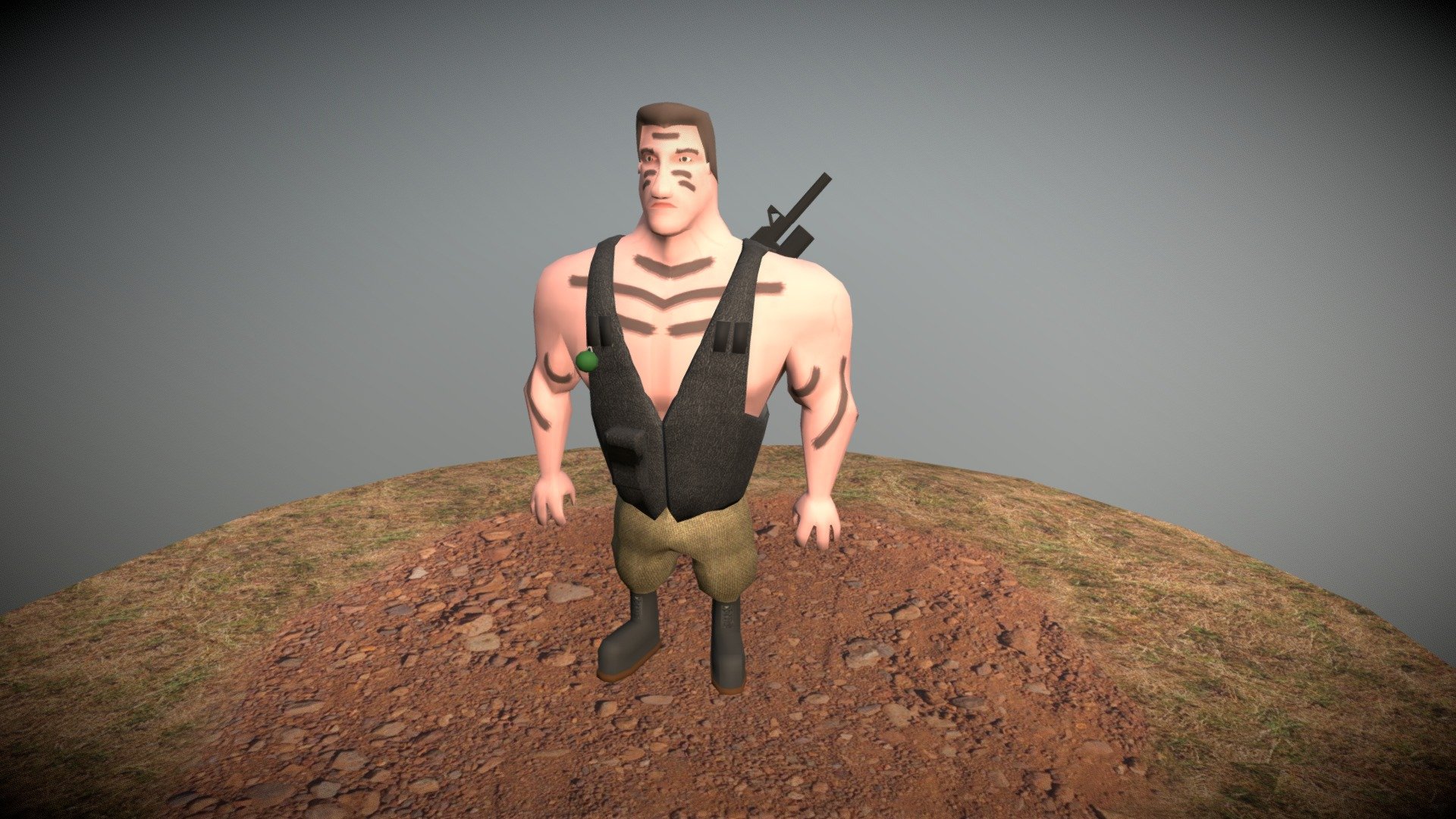 Commando - 3D model by wolfmartens [321a171] - Sketchfab