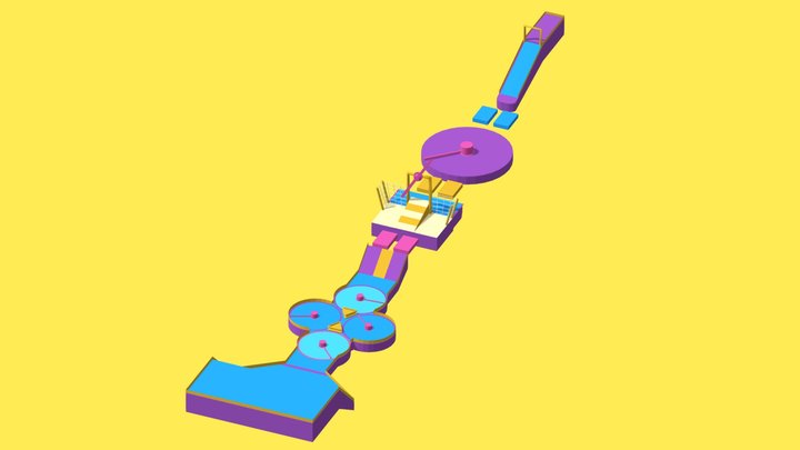 Fall_Guys Map Design 3D Model