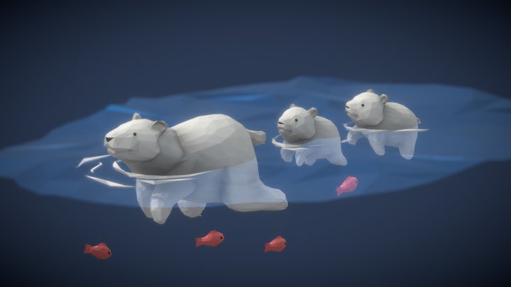 POLAR BEAR FAMILY – Modello 3D gratuito STL