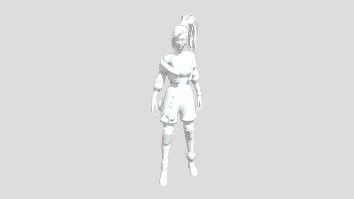 pirate frmale retextured 3D Model