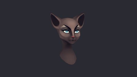 Catwoman (Face) 3D Model