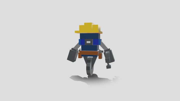 Construction Robot 3D Model