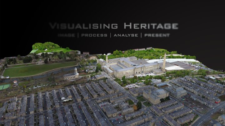 Saltaire Village UAV Model 3D Model