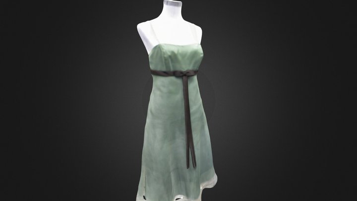 Green Dress 3D Model