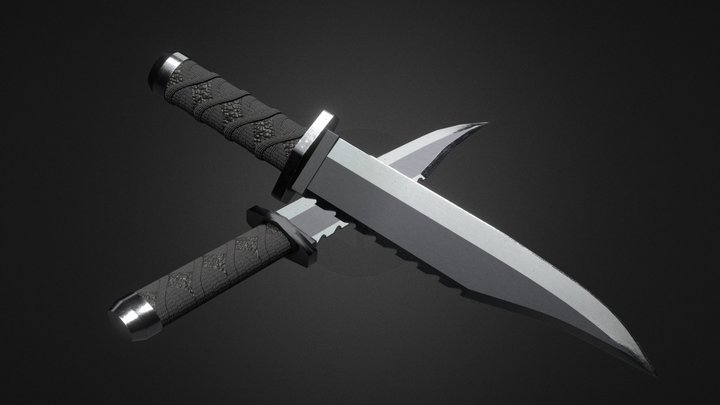 COD4 Tactical Knife-Reimagined [Game Ready] 3D Model