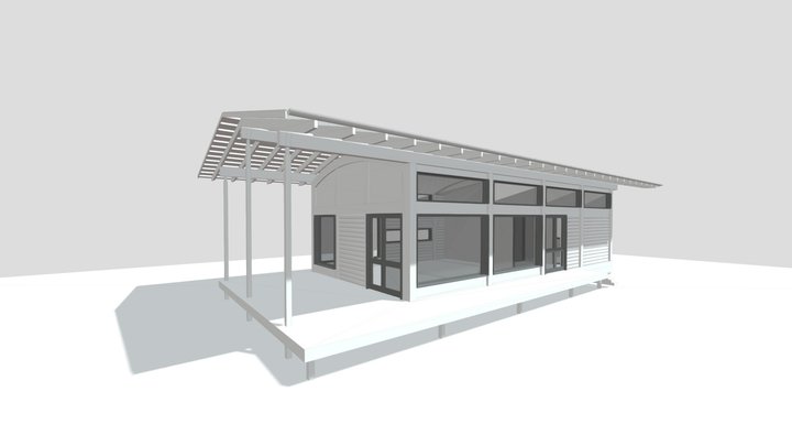 Вологда-60 - деревянный дом выходного дня. 3D Model