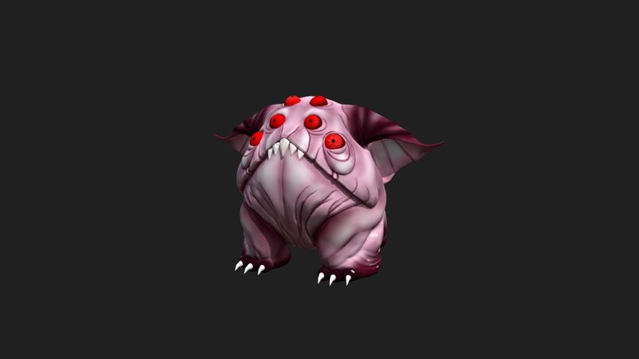 Alien Puppy 3D Model