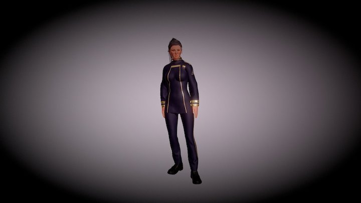 Sci Fi Female Administrator 3D Model